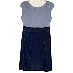 AGB Dress Size 12 Cap Sleeve Floral Satin Top Velvet Black Skirt‎ Whimsey Goth